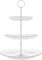 Zykphao 3 Tiers Cake Stand, Cupcake Display Stand, Clear Acrylic Dessert Fruit Plates for Wedding Birthday Baby Shower Party Summer Afternoon Tea Silver ﻿