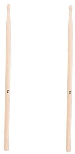 5a Eichenholz Drumsticks 1 Paar für Trommeln, Robust und Bequem | Glatte Oberfläche, für Verschiedene Trommelarten, für Kinder und Erwachsene, Khakifarben
