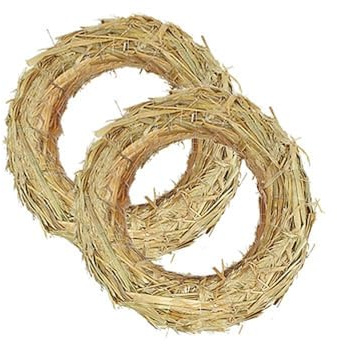 Strohkranz für Adventsdeko und kreative Bastelideen 18cm, 10 Stück