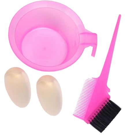 Veemoon 2 Sets Hair Dye Comb and Coloring Bowl Kit Double-sided Professional Hair Coloring Tools for DIY Salon Use