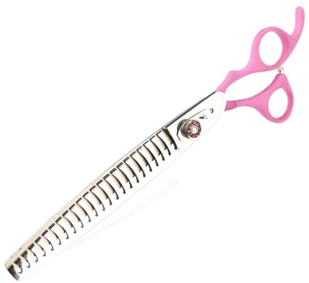 Tijeras Peluqueria Tijeras profesionales de 8 pulgadas for entresacar y trocear(Pink)