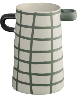 ASA rayu Vase grün kariert 17cm