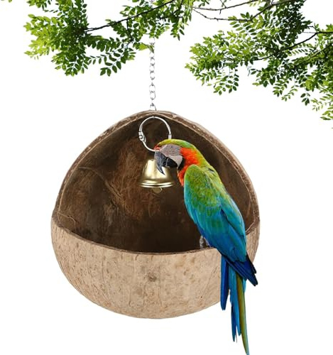 Nid pour Oiseaux De Compagnie,Maison pour Oiseaux Réutilisable et Anti-Vent | Maison De Nidification pour - pour Moineaux, Inséparables Conures Calopsittes Pinsons Jardin Balcon Porche Tronc d