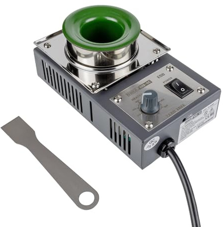 QUICK Sensorstyrd löddegel, titanbelagd 200 W, lödbad med Ø 36 mm, 150–500 °C för blyfri och blyhaltig lödmetall, QU100-4C