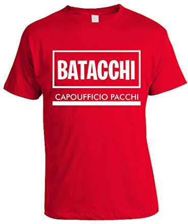 bubbleshirt T-Shirt Uomo Film Cult Anni '80 - Loris Batacchi Capoufficio Pacchi - Maglietta Divertente Ragionier Ugo, 100% Cotone, Taglie S-XXL