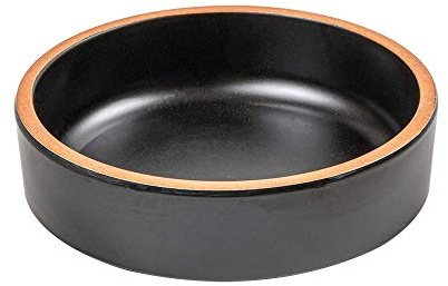 García de Pou 12 Unités - Assiettes Creuses Asami Ware 260 ml 11,7 x 3,6 cm Noir Mélamine