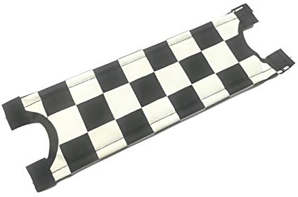 Bike-Parts BMX BLACK & WHITE CHEQUERED HANDLEBAR STEM PAD OLD SCHOOL BMX