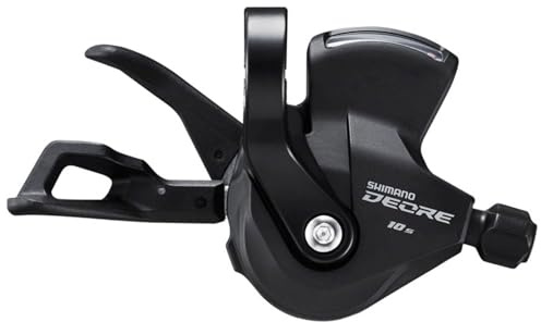 SHIMANO Deore SL-M4100-R Right Shift Lever - 10-Speed, RapidFire Plus, Optical Gear Display, Black