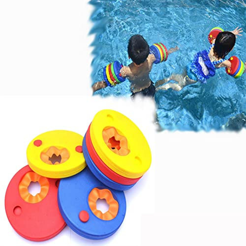 SARGE 6 pièces/Paquet EVA Mousse disques de Natation brassards Manches flottantes Gonflable Piscine Flotteur Planche Enfants Natation Exercices Cercle Anneaux
