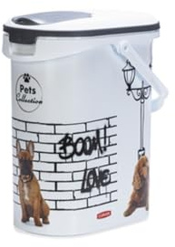 Curver Futterbehälter für Hunde – 10 l/4 kg – Pets Collection – luftdichte Aufbewahrung gegen Gerüche für Hundefutter – 19 x 30 x 35 cm