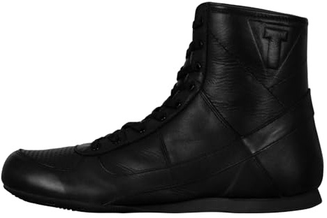 Title Boxing Old School Leather Boxing Shoes (Black, US Footwear Size System, Adult, Men, Numeric, Medium, 11)
