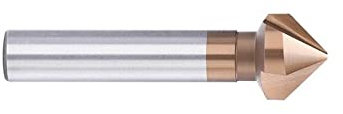 ALEYHA 3-Nuten-Fasenfräser 90 Grad TiCN-beschichteter HSS-Bohrer Senkbohrer,20,5 Mm