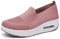 Hotcham Zapatillas De Deporte Zapatos Respirado Ligero Malla Talla 35-42 Mujeres Deporte Running Zapatillas Sacudir Casual Zapatos Height-Increasing Sneaker Rosa, EU40 EU