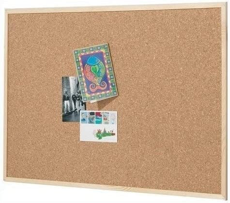 Kurk24 - Korkpinnwand - VolumePack - Holzrahmen - Holz, Pinboard, Pinwand, Korkplatten, Vision Board, Korkwand - 60 x 90 cm