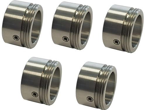 Heizkörperthermostat Adapter für Danfoss-Ventile RA, Edelstahl, 5er-Pack