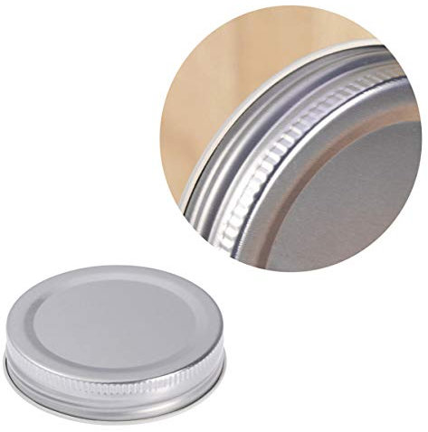 Einmachglasdeckel 4 Stück-pack Zinn Weiß, Leakproof, für Mason Gläser