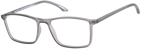 O'Neill Rechteckig TR90 Brillen in Grau für Herren, Brille mit Sehstärke, optional mit Sonnenbrillen tönung oder Blaulichtfilter (Modell ONO-4516-108)