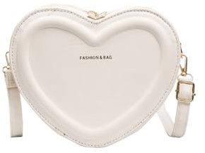 Kexpery Damenmode-Tasche, weibliche Herztasche, Tragetaschen, PU-Leder, Handtasche, Schultertasche