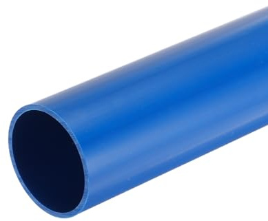 QUARKZMAN 36x40mm (ID*OD) Tubo de PVC Redondo, 30cm Tubo Rígido Redondo de Alto Impacto para Proteger Cables Eléctricos, Tubería de Agua, Decoración, Fundas de Cables, Azul