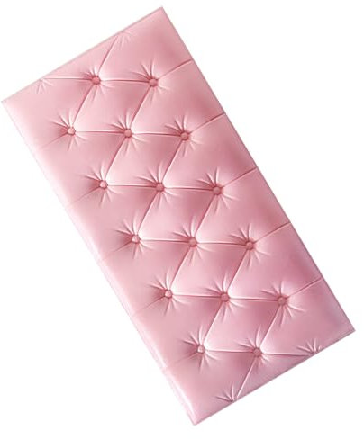 YSZBD Gepolsterte Wandpaneele Bett、Wandpaneele Polster Selbstklebend、Wandpolsterung、Wandkissen Selbstklebend、Polsterelemente、Polster Kopfteil(#pink)
