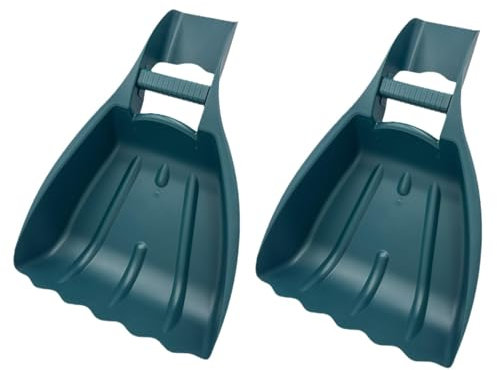 Baoblaze Lot de 2 pelles à feuilles et griffes, pelles à main pour jardin, pelles à feuilles ergonomiques pour les mains pour les débris de l'herbe de la