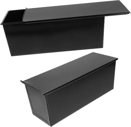 JUMPLAWN 2stücke Toastform Mit Deckel Wiederverwendbar Und Antihaftbeschichtet Backform Aus Robustem Brotlaibform Für Einfache Aufbewahrung Und Frischehaltung Vielseitig Einsetzbar Für