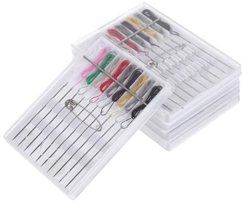STOBOK 5packungen Tragbares Nähset Mit Bunten Garnen Und Nadeln Multifunktionales Kompaktes Nähpaket Für Zuhause Reisen Hotelgebrauch Inkl Stabilem Aufbewahrungskoffer Für Stickerei Und r
