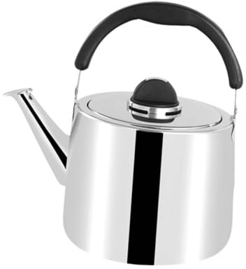 Homoyoyo Whistling Teakettle Edelstahl Wasserkocher Große Kapazität Für Induktionsherd Gasherd Elektrischer Herd Pfeifkessel Leicht Zu Reinigen Komfortabler Tee Kaffeezubereiter