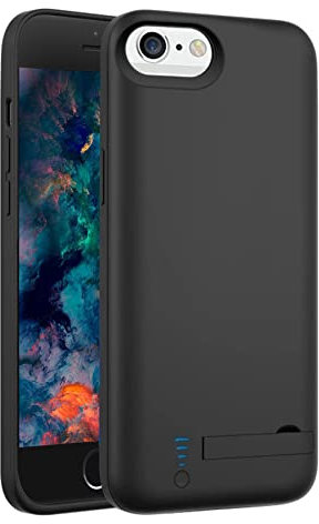 Charging Case for iPhone 8/7/6s/6/SE, Rechargeable Extended Backup Batteri Charger Cases for iPhone 8/7/6s/6/SE 2020 4.7 Inches Portable PowerBank Protective Cover – Black