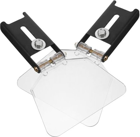 NUOBESTY 2Pcs Bench Grinder Eye Shield Assembly Transparent Safety Guard for Power Tools Easy Installation Protects Eyes from Debris Durable Eye Guard