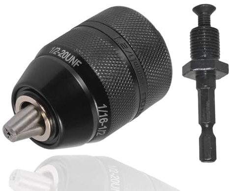 Moyata - Adaptador de portabrocas de sujeción rápida, 2-13 mm, llave sin herramientas, portabrocas, portabrocas, autotensión, herramientas eléctricas, accesorios, herramienta convertidora con mango