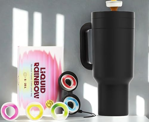 Tumbler & Bouteille d'eau – 1200ml, Gourde réutilisable avec Goût Pods & Pod Case, Zero Sugar – Comprend 5 dosettes – Bouteille d'eau – Bouteille d'eau aromatique