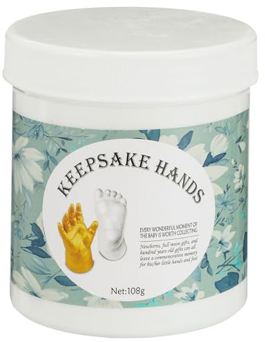MOBUTOFU Babyhand Abformset 3d Erinnerungsstück aus Ungiftigem Schlamm und Pe für Neugeborene Selbstgemacht Hand und Fußabdruck Satz als Personalisiertes Geschenk zur Babyparty