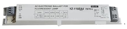 Alimentatore elettronico, 3AAA YZ-118EAA T8 TC-L 18W