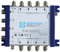 WISI FLEXSWITCH Multischalter DRR 0508 – Receiver-gespeister 5-in-8 Multiswitch mit passivem terrestrischem Zweig für 8 Teilnehmer – Für DVB-T/T2, DVB-S/S2, DAB & UKW, silber