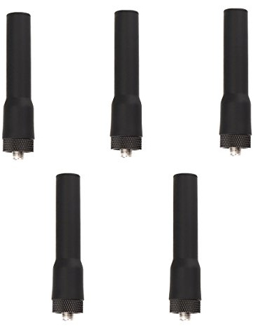 Retevis RT20 Walkie Talkie Antena SMA-F Banda Dual 144/430MHz Gran Ganancia de Señal Compatible con Walkie Talkie Retevis RT5R RT5 RT5RV Baofeng UV-5R BF-888S Walkie Talkies (5 Pcs)