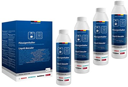 Desincrustante líquido para hornos de vapor hervidores y cafeteras automáticas (paquete de 4 x 250 ml) 00312013