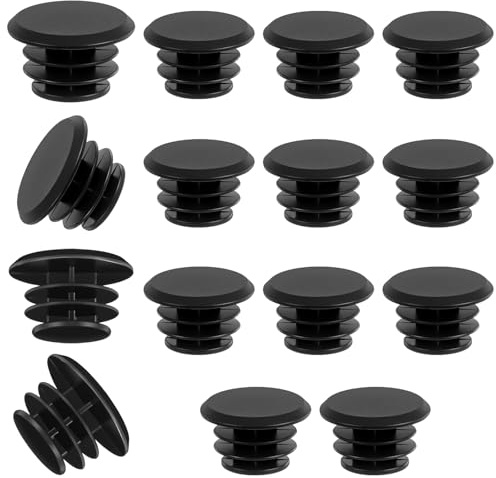 Teaaha 15 Pcs Plastic Handlebar Bar End Plugs Plugs Bicycle Bar End Caps for Road, Mountain Bikes, Universal Fit for Most Bicycle Handlebars
