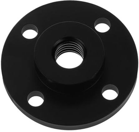 FRCOLOR Mikrofon Stabile Mikrofon Wandhalterung Wandflanschhalterung Schwarz aus Aluminiumlegierung mit 3/8-16 Gewinde für Desktop und Wandmontage