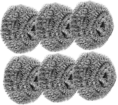 AUTSUPPL Estropajos de Cocina 6 Piezas de Acero Inoxidable Reutilizables