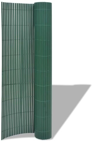 Solivagant Clôture de Jardin Double Face PVC 90 x 500 cm Vert,(6.06 KG)