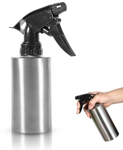Botella De Pulverización De250 Ml, Regadera Acero Inoxidable, Planta De Presión De Mano para Plantas De Jardín O Limpieza