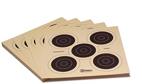 X-Targets Zielscheiben *Competition Target* / 26x26 cm/Schießscheibenkarton 200 g/m² Chamois (500 Stück)