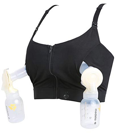 Tire Laits Bustier Mains Libres Soutien-Gorge Maternité Doux Allaitement Bras Coton Confort Brassière Taille au Choix de Mallalah (L(L/XL/XXL))