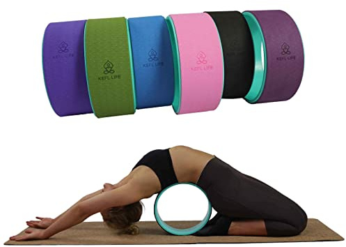 KEFL LIFE Yoga,Eco-Friendly Pilates Wheel - For Back Pain Relief - Improves Stretching & Balancing (Violet)