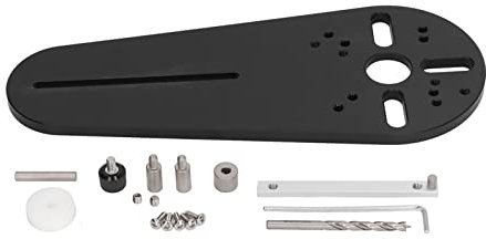 Maschera per Taglio Circolare, Kit di Maschere per Fresa a Tuffo con Raggio Regolabile per Tecnopolimeri, Forme Multiple, per Fresa a Tuffo, Taglierina Manuale Elettrica, Fresa per Legno, Lavorazione