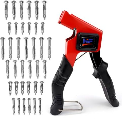 WPPQWP hohlraumdübel set - 36 metall hohlraumanker (6 Größen) mit zange. für M4/M5/M6/M8, Perfekt mit Hohlwänden, Gipskarton, Holzspan-Sperrholzplatten
