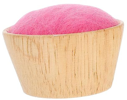 Tofficu Nadelkissen Aus Wolle Mit Nadeleinsatz Als Aufbewahrungsball Für Nähwerkzeuge Holz Boden Für Nadelspeicherung Und Organisation
