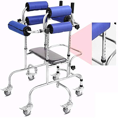 UWYTGF Folding Rollator Rollator Walkers Walker,Disabled Adults Walker with Seat,Seniors Upright Walker Glides with Wheels Armrest,for Indoor Outside All Terrain Walker