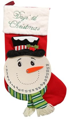 Wjsdsg Bezaubern Sie Den Weihnachtsmann Und Die Schneemänner Die Einen Weihnachtsstrumpf Stricken EIN Besonderes Geschenk Und Dekorationszubehör Für Die Winterfeier